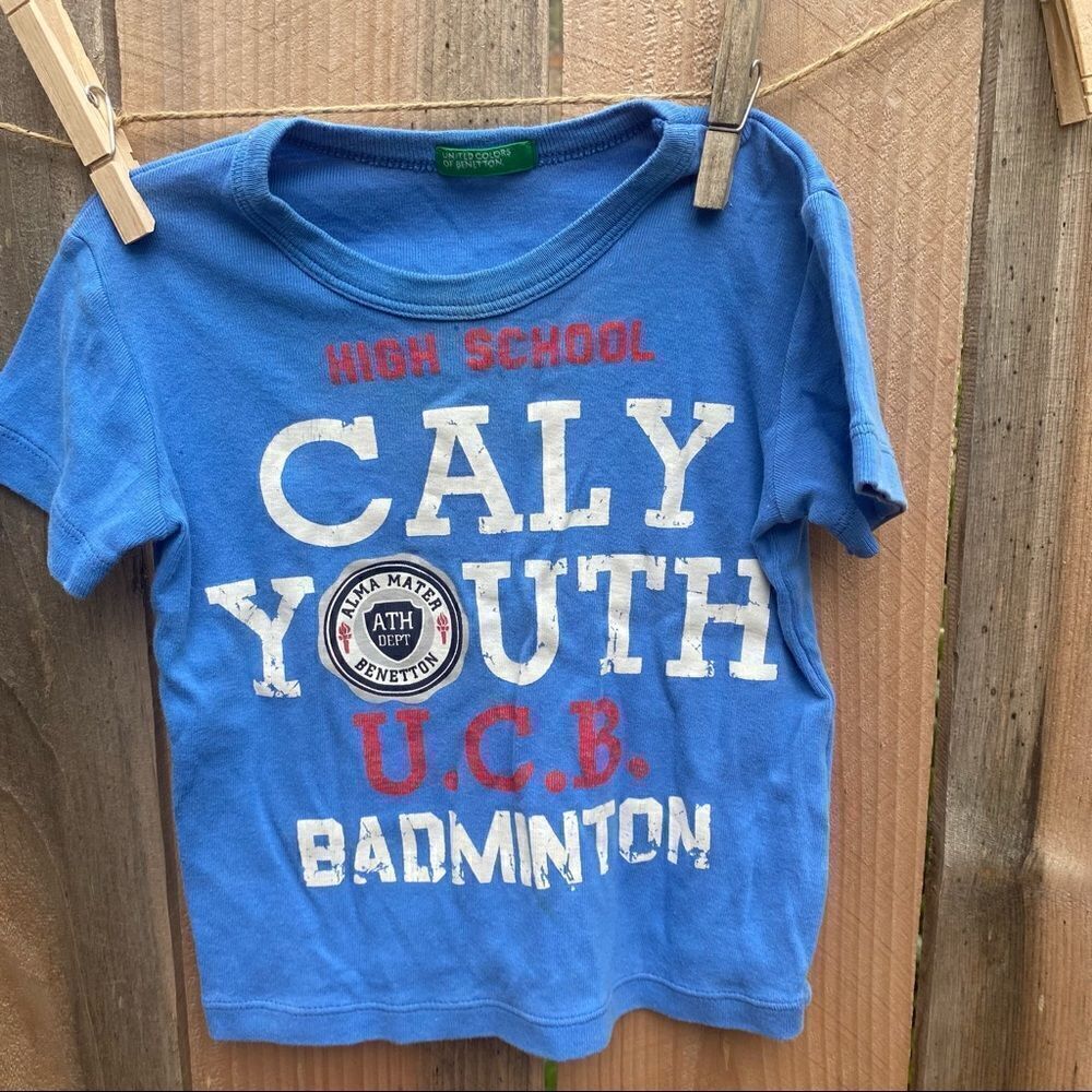 Benetton baby T-shirt blue size 12 months